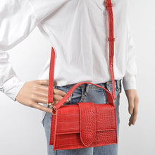 Load image into Gallery viewer, 3AM BY H&D ACCESSORIES - Faux Croc Top Handle Crossbody Bag