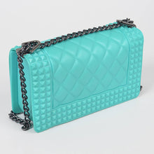 Load image into Gallery viewer, Studded Monotone Clutch Purse