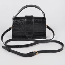 Load image into Gallery viewer, 3AM BY H&D ACCESSORIES - Faux Croc Top Handle Crossbody Bag