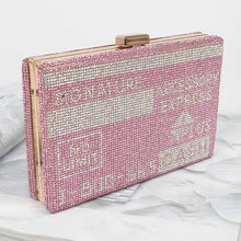 Load image into Gallery viewer, Rhinestone Fashion Express Clutch: Black