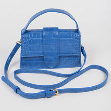 Load image into Gallery viewer, 3AM BY H&D ACCESSORIES - Faux Croc Top Handle Crossbody Bag