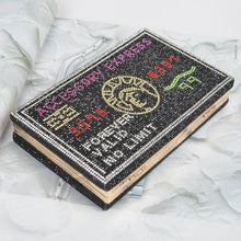 Load image into Gallery viewer, Rhinestone Fashion Express Clutch: Black
