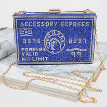 Load image into Gallery viewer, Rhinestone Fashion Express Clutch: Black