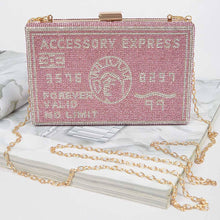 Load image into Gallery viewer, Rhinestone Fashion Express Clutch: Black