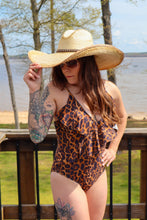 Load image into Gallery viewer, Merigold Kiss - MK094 Travis Surplice Flounce Swimsuit - 6 Colors: XL / Mustard