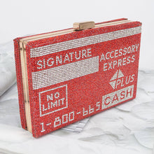 Load image into Gallery viewer, Rhinestone Fashion Express Clutch: Black