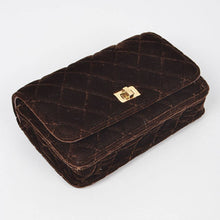 Load image into Gallery viewer, Quilted Velvet Shoulder Bag Purse Crossbody
