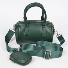 Load image into Gallery viewer, Faux Leather Boston Bag W/Mini Bag