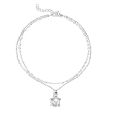 Load image into Gallery viewer, WJW - 18K Gold PVD Stainless Steel Sea Turtle Charm Anklet
