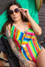 Load image into Gallery viewer, Merigold Kiss - MK094 Travis Surplice Flounce Swimsuit - 6 Colors: S / Pink Cactus
