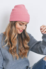 Load image into Gallery viewer, Simple Knitted Beanie Hat Pink
