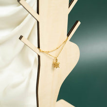 Load image into Gallery viewer, WJW - 18K Gold PVD Stainless Steel Sea Turtle Charm Anklet
