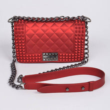 Load image into Gallery viewer, Studded Monotone Clutch Purse
