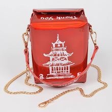 Load image into Gallery viewer, Chinese To Go Box Mirror Clutch: Fuschia
