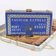 Rhinestone Credit Card Clutch
