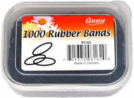 MI Hair Distribution - RUBBER BANDS BLACK - 1000 COUNT