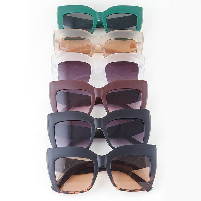 Bulky Matte Cateye Sunglasses