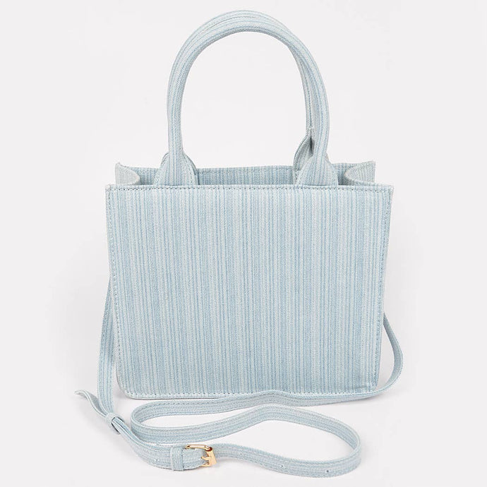 Denim Handle Tote Bag