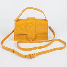 Load image into Gallery viewer, 3AM BY H&amp;D ACCESSORIES - Faux Croc Top Handle Crossbody Bag
