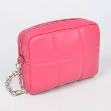 Load image into Gallery viewer, Vegan Leather Rhinestone Buckle Crossbody Bag
