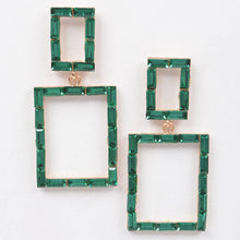 Load image into Gallery viewer, Stone Rectangle Earring
