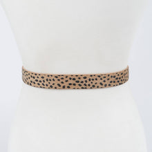 Load image into Gallery viewer, Faux Animal Skin Two Buckle Western Belt
