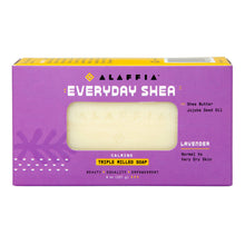 Load image into Gallery viewer, Alaffia - EveryDay Shea Bar Soap, Lavender 8oz
