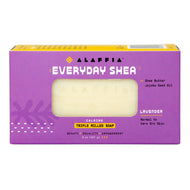 Alaffia - EveryDay Shea Bar Soap, Lavender 8oz