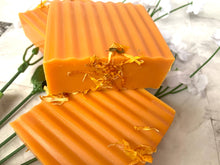 Load image into Gallery viewer, Mellow Melanin LLC - Turmeric Manuka Honey Brightening Soap Bars
