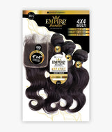 Empire Bundles 4x4 Multi Natural 14” 16” 18” 10A 100% Virgin Human Hair