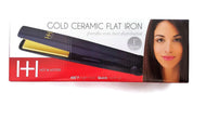 HH Hot and Hotter 1” Gold Ceramic Flat Iron #5872