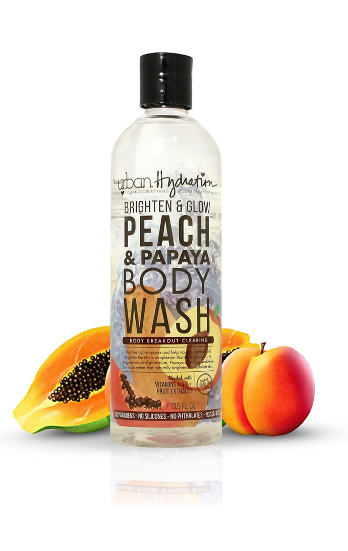 Urban Hydration Body Wash Peach & Papaya 13.5 Oz