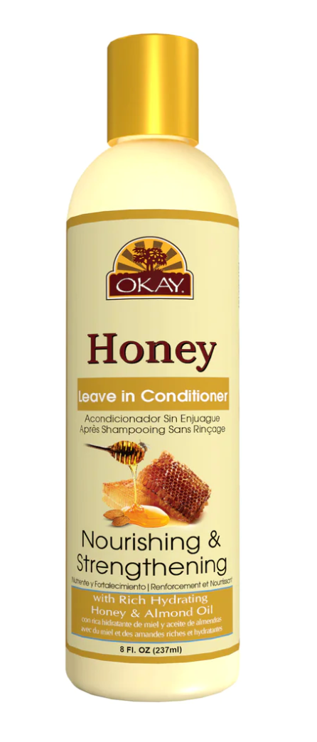 OKAY Honey and Almond Nourishing And Strengthening Leave in Conditioner 8 fl oz