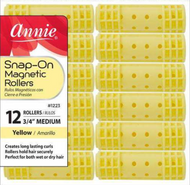 Annie Snap On Magnetic Rollers Medium Yellow