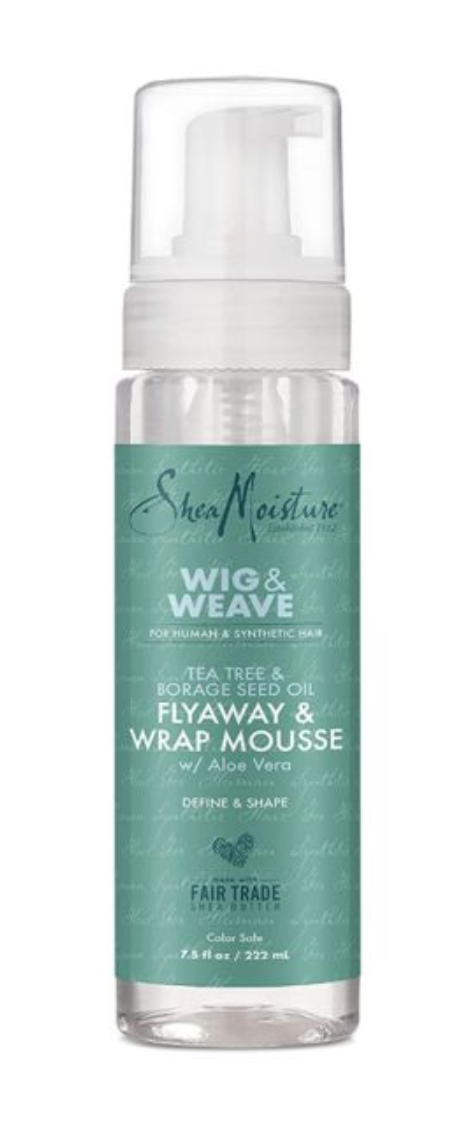 Shea Moisture Wig & Weave Flyaway & Wrap Mousse 7.5. oz