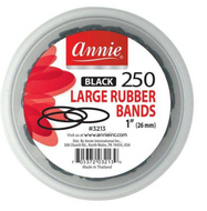 Annie 250 count Black Rubber Bands