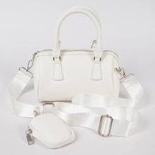 Load image into Gallery viewer, Faux Leather Boston Bag W/Mini Bag
