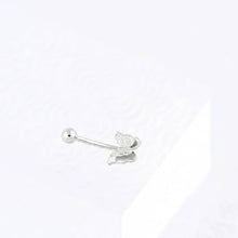 Load image into Gallery viewer, WJW - 18K Gold Stainless Steel Glitter Butterfly Belly Button Ring
