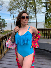 Load image into Gallery viewer, Merigold Kiss - MK091 Havasu One Piece Fringe Swimsuit - 4 Colors: S / Pink
