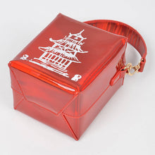 Load image into Gallery viewer, Chinese To Go Box Mirror Clutch: Fuschia
