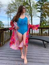 Load image into Gallery viewer, Merigold Kiss - MK091 Havasu One Piece Fringe Swimsuit - 4 Colors: S / Pink
