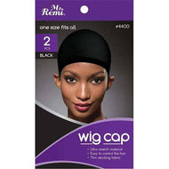 Annie International - Ms. Remi Wig Cap 2Pc Black