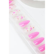 Heart Solid Press On Nail Set