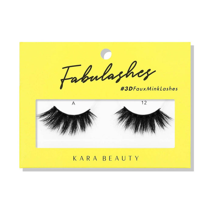 Kara Beauty - FABULASHES 3D Faux Mink False Eyelashes - Style A12