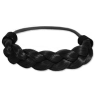 Mia Braided Ponytail Braided Ponytail Wrap - Black