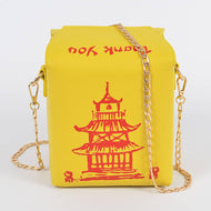 Yellow and Red Takeout Purse