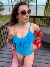 Load image into Gallery viewer, Merigold Kiss - MK091 Havasu One Piece Fringe Swimsuit - 4 Colors: 2XL / Jade
