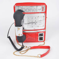 Pay Phone Clutch: Red