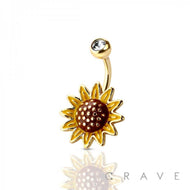 Sunflower Belly Ring