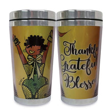 Load image into Gallery viewer, Travel Mug Thankful, Grateful, Blessed
